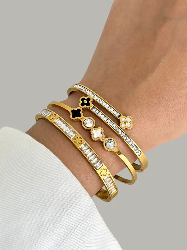 Arya Kleeblatt-Armreif