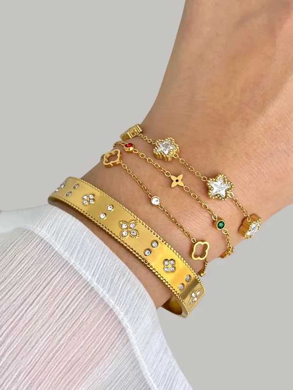 Kleeblatt-Armband